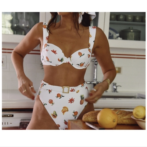 Tropical fruit bikini set - Picture 2 of 10